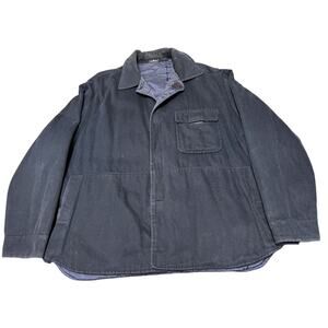 Ermenegildo Zegna Jacket Overcoat Mens XXL 54 Navy Blue CLEAN